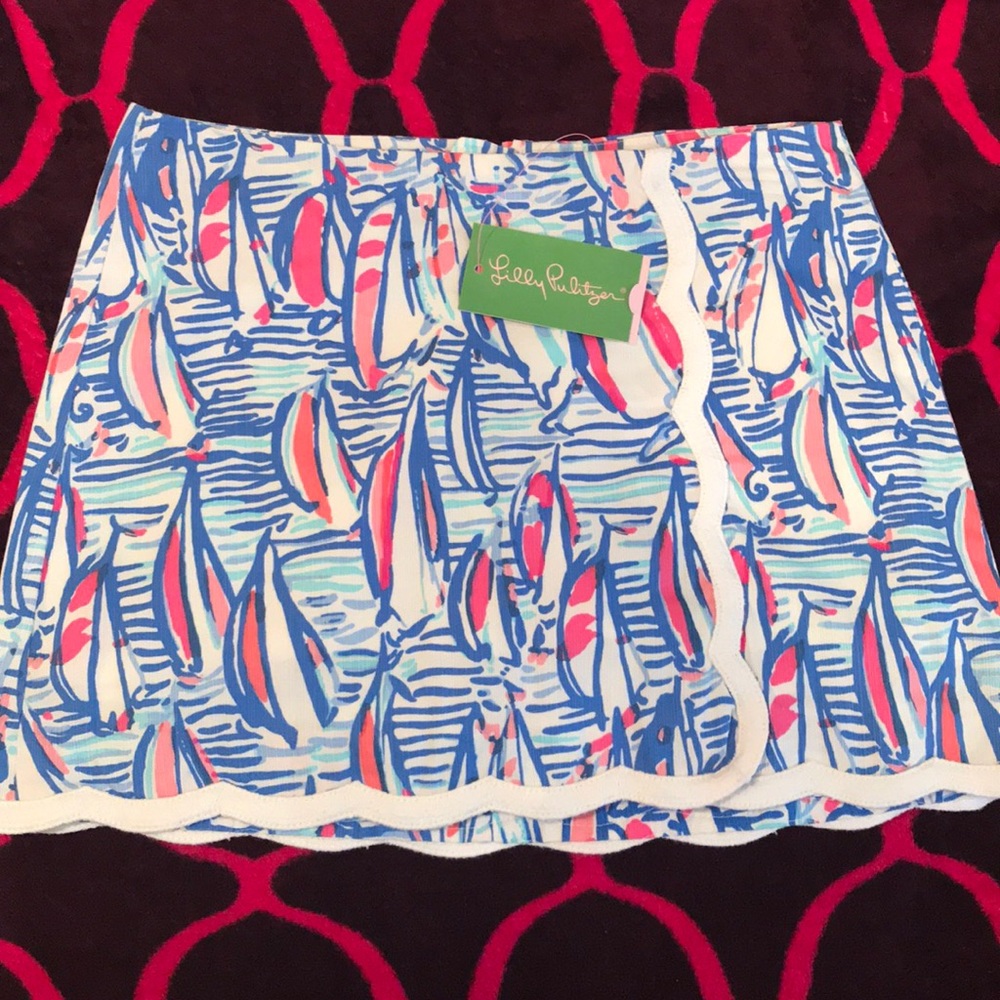 Lilly Pulitzer Red, White, Return Skort